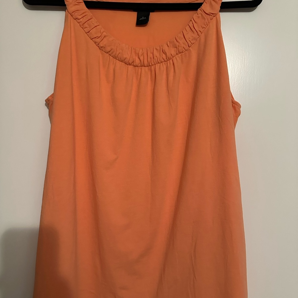 Women's Orange Sleeveless Top